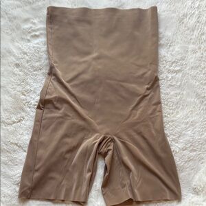 Donna Karan Tan Shapewear High-Waisted Shorts